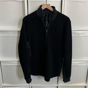 Lululemon Mens Tundra Trek 1/2 Zip Fleece Pullover Black